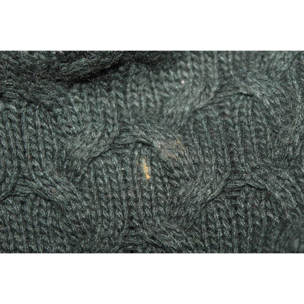 Women's J. Crew Honeycomb Cable Sweater Pine Green Wool Knit Sweater Size XXS - Picture 6 of 6